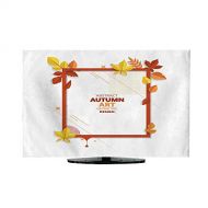 Miki Da Outdoor tv Cover Flat Screen tv Cover 70 inch Autumn Vector Frame Wirth Autumn Dried Orange Colored Leaves Useful Graphics in Vector Eps 116