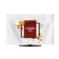 Miki Da Indoor tv covertv dust Cover 70 inch Autumn Sale Background Layout Decorate with Leaves for Shopping Sale or Promo Poster and Frame Leaflet or Web