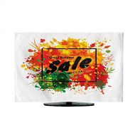 Miki Da Outdoor tv Cover Flat Screen tv Cover 70 inch Black Text Great Autumn Sale in Frame on blots backgr
