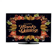 Miki Da Outdoor tv Cover Flat Screen tv Cover 70 inch Leaves Frame of Thanks Given design2