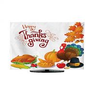 Miki Da Indoor tv covertv dust Cover 70 inch Corner Frame with Thanksgiving icons3