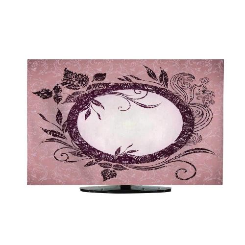  Miki Da Television Dustproof Cover Vector Grunge Vintage Frame with Autumn Leafs Thanksgiving65