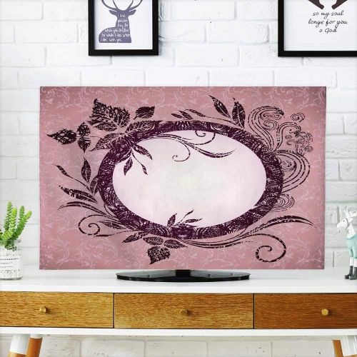  Miki Da Television Dustproof Cover Vector Grunge Vintage Frame with Autumn Leafs Thanksgiving65