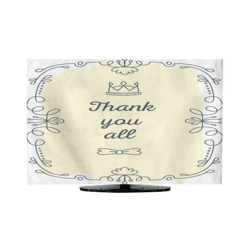  Miki Da Fabric tv dust Cover Vector Illustration of Black lace Frame with inscription165