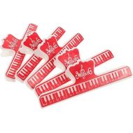 5pcs Sheet Music Folder Plastic Clips Music Binder Book Clip Musical Score Holder Music Page Holder Music Clip Music Holder Clip Music Paper Clips Gift Red Multicolor Abs