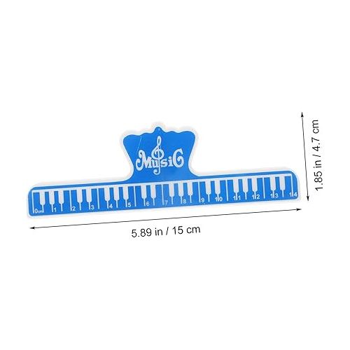  5pcs Sheet Music Folder Piano Gifts Piano Music Stand Adorable Page Marker Note Book Paper Clips Plastic Clips Piano Keyboard Abs Optional Instrument Supplies