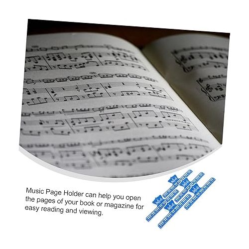  5pcs Sheet Music Folder Piano Gifts Piano Music Stand Adorable Page Marker Note Book Paper Clips Plastic Clips Piano Keyboard Abs Optional Instrument Supplies