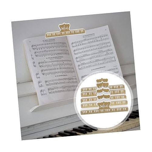  5pcs Sheet Music Folder The Gift Keyboards Gifts Music Book Stand Musicians Gift Music Keyboard Score Holder Music Score Clip Music Clip Piano Instrument Supplies Abs