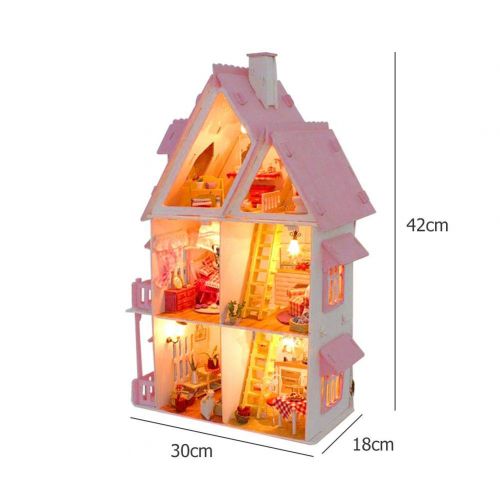  Mikolot mikolot 3D Puzzles Wooden Handmade Miniature Dollhouse DIY Kit Romantic Villa Series Dollhouses Accessories Best Valentine Gift for Women and Girls (Mermaid Tribe)