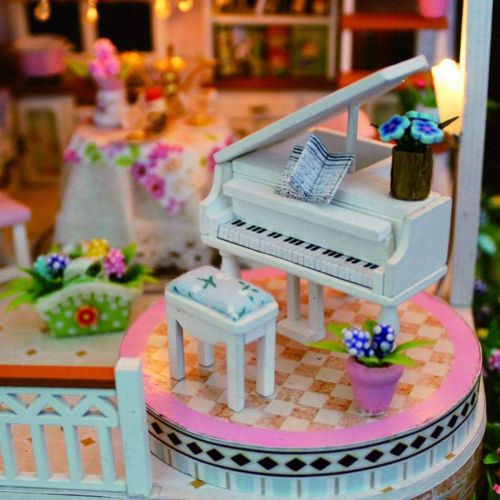  Mikolot mikolot 3D Puzzles Wooden Handmade Miniature Dollhouse DIY Kit Romantic Villa Series Dollhouses Accessories Best Valentine Gift for Women and Girls (Mermaid Tribe)