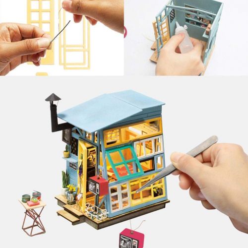  Mikolot mikolot 3D Puzzles Wooden Handmade Miniature Dollhouse DIY Kit Romantic Villa Series Dollhouses Accessories Best Valentine Gift for Women and Girls (Mermaid Tribe)