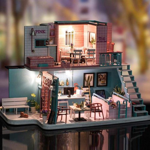  Mikolot mikolot 3D Puzzles Wooden Handmade Miniature Dollhouse DIY Kit Romantic Villa Series Dollhouses Accessories Best Valentine Gift for Women and Girls (Mermaid Tribe)