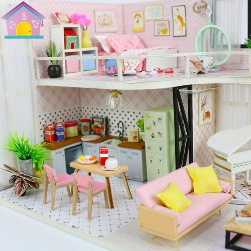  Mikolot mikolot 3D Puzzles Wooden Handmade Miniature Dollhouse DIY Kit Romantic Villa Series Dollhouses Accessories Best Valentine Gift for Women and Girls (Mermaid Tribe)