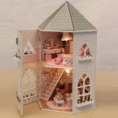  Mikolot mikolot 3D Puzzles Wooden Handmade Miniature Dollhouse DIY Kit Romantic Villa Series Dollhouses Accessories Best Valentine Gift for Women and Girls (Mermaid Tribe)