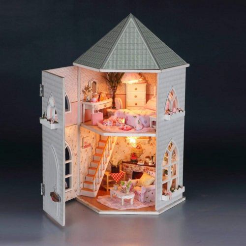  Mikolot mikolot 3D Puzzles Wooden Handmade Miniature Dollhouse DIY Kit Romantic Villa Series Dollhouses Accessories Best Valentine Gift for Women and Girls (Mermaid Tribe)