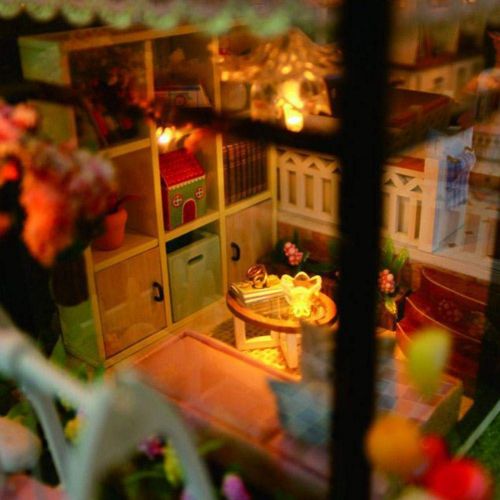  Mikolot mikolot 3D Puzzles Wooden Handmade Miniature Dollhouse DIY Kit Romantic Villa Series Dollhouses Accessories Best Valentine Gift for Women and Girls (Mermaid Tribe)