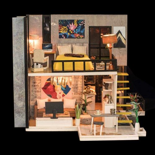  Mikolot mikolot 3D Puzzles Wooden Handmade Miniature Dollhouse DIY Kit Romantic Villa Series Dollhouses Accessories Best Valentine Gift for Women and Girls (Mermaid Tribe)