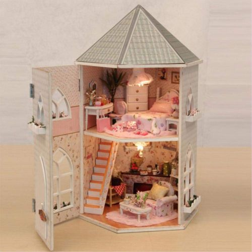  Mikolot mikolot 3D Puzzles Wooden Handmade Miniature Dollhouse DIY Kit Romantic Villa Series Dollhouses Accessories Best Valentine Gift for Women and Girls (Mermaid Tribe)