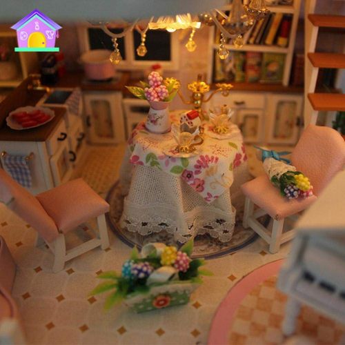  Mikolot mikolot 3D Puzzles Wooden Handmade Miniature Dollhouse DIY Kit Romantic Villa Series Dollhouses Accessories Best Valentine Gift for Women and Girls (Mermaid Tribe)