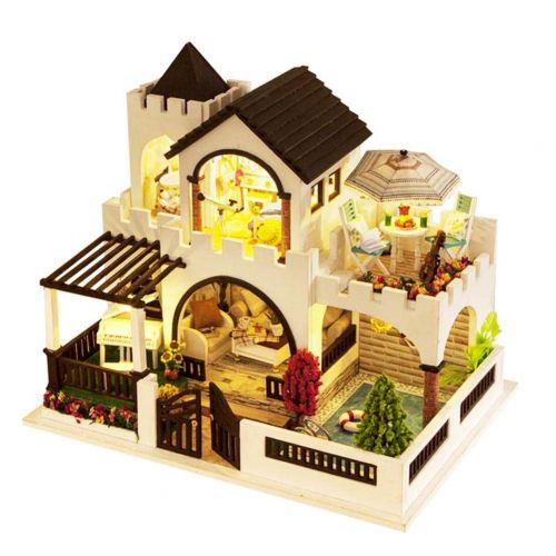  Mikolot mikolot 3D Puzzles Wooden Handmade Miniature Dollhouse DIY Kit Romantic Villa Series Dollhouses Accessories Best Valentine Gift for Women and Girls (Mermaid Tribe)