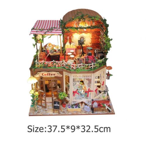  Mikolot mikolot 3D Puzzles Wooden Handmade Miniature Dollhouse DIY Kit Romantic Villa Series Dollhouses Accessories Best Valentine Gift for Women and Girls (Mermaid Tribe)