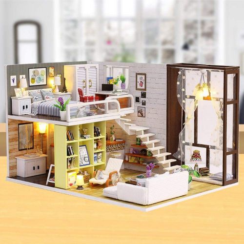  Mikolot mikolot 3D Puzzles Wooden Handmade Miniature Dollhouse DIY Kit Romantic Villa Series Dollhouses Accessories Best Valentine Gift for Women and Girls (Mermaid Tribe)