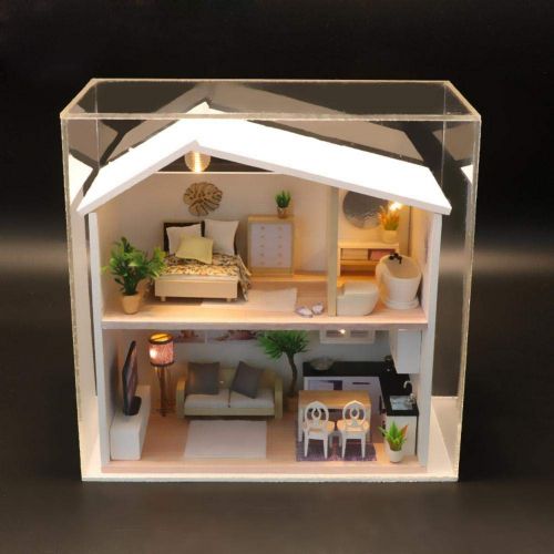  Mikolot mikolot 3D Puzzles Wooden Handmade Miniature Dollhouse DIY Kit Romantic Villa Series Dollhouses Accessories Best Valentine Gift for Women and Girls (Mermaid Tribe)