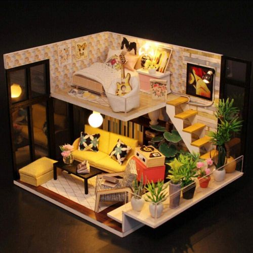  Mikolot mikolot 3D Puzzles Wooden Handmade Miniature Dollhouse DIY Kit Romantic Villa Series Dollhouses Accessories Best Valentine Gift for Women and Girls (Mermaid Tribe)