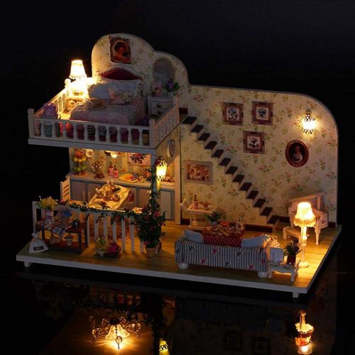  Mikolot mikolot 3D Puzzles Wooden Handmade Miniature Dollhouse DIY Kit Romantic Villa Series Dollhouses Accessories Best Valentine Gift for Women and Girls (Mermaid Tribe)