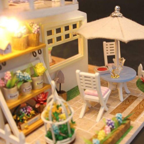  Mikolot mikolot 3D Puzzles Wooden Handmade Miniature Dollhouse DIY Kit Romantic Villa Series Dollhouses Accessories Best Valentine Gift for Women and Girls (Mermaid Tribe)