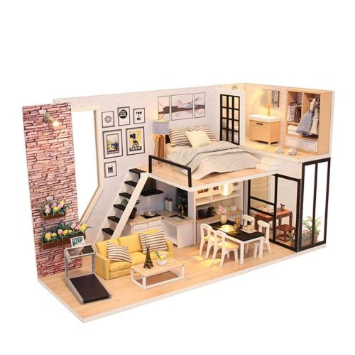  Mikolot mikolot 3D Puzzles Wooden Handmade Miniature Dollhouse DIY Kit Romantic Villa Series Dollhouses Accessories Best Valentine Gift for Women and Girls (Mermaid Tribe)