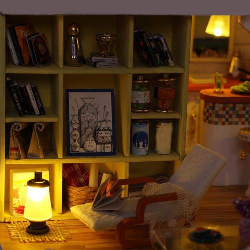  Mikolot mikolot 3D Puzzles Wooden Handmade Miniature Dollhouse DIY Kit Romantic Villa Series Dollhouses Accessories Best Valentine Gift for Women and Girls (Mermaid Tribe)