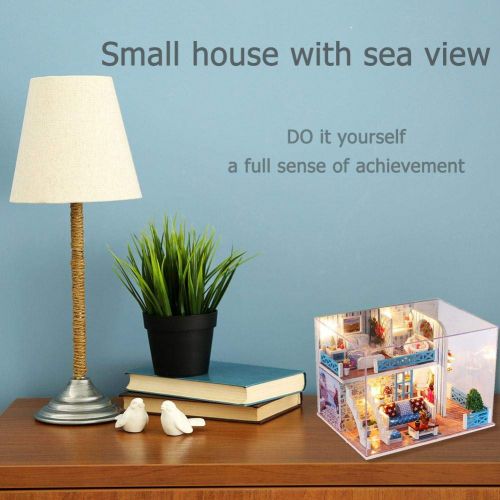  Mikolot mikolot 3D Puzzles Wooden Handmade Miniature Dollhouse DIY Kit Romantic Villa Series Dollhouses Accessories Best Valentine Gift for Women and Girls (Mermaid Tribe)