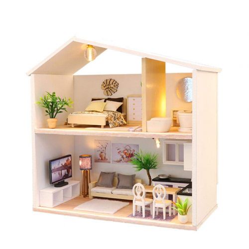  Mikolot mikolot 3D Puzzles Wooden Handmade Miniature Dollhouse DIY Kit Romantic Villa Series Dollhouses Accessories Best Valentine Gift for Women and Girls (Mermaid Tribe)