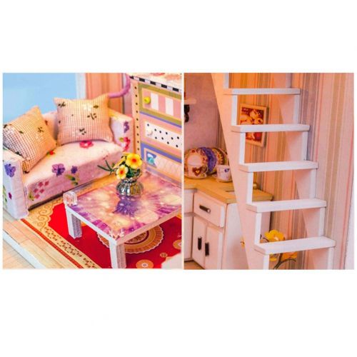  Mikolot mikolot 3D Puzzles Wooden Handmade Miniature Dollhouse DIY Kit Romantic Villa Series Dollhouses Accessories Best Valentine Gift for Women and Girls (Mermaid Tribe)