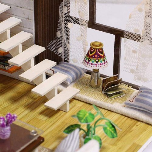  Mikolot mikolot 3D Puzzles Wooden Handmade Miniature Dollhouse DIY Kit Romantic Villa Series Dollhouses Accessories Best Valentine Gift for Women and Girls (Mermaid Tribe)