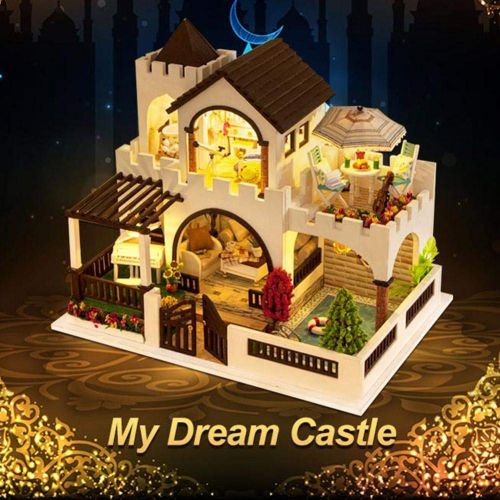  Mikolot mikolot 3D Puzzles Wooden Handmade Miniature Dollhouse DIY Kit Romantic Villa Series Dollhouses Accessories Best Valentine Gift for Women and Girls (Mermaid Tribe)