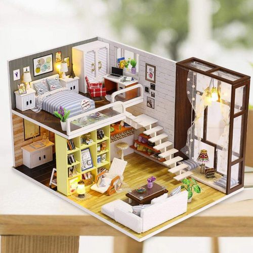  Mikolot mikolot 3D Puzzles Wooden Handmade Miniature Dollhouse DIY Kit Romantic Villa Series Dollhouses Accessories Best Valentine Gift for Women and Girls (Mermaid Tribe)