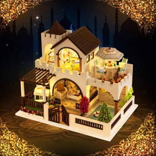  Mikolot mikolot 3D Puzzles Wooden Handmade Miniature Dollhouse DIY Kit Romantic Villa Series Dollhouses Accessories Best Valentine Gift for Women and Girls (Mermaid Tribe)