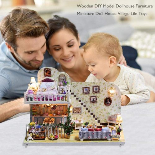  Mikolot mikolot 3D Puzzles Wooden Handmade Miniature Dollhouse DIY Kit Romantic Villa Series Dollhouses Accessories Best Valentine Gift for Women and Girls (Mermaid Tribe)