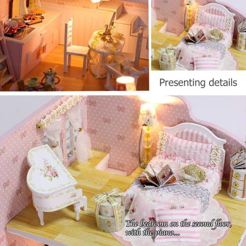  Mikolot mikolot 3D Puzzles Wooden Handmade Miniature Dollhouse DIY Kit Romantic Villa Series Dollhouses Accessories Best Valentine Gift for Women and Girls (Mermaid Tribe)