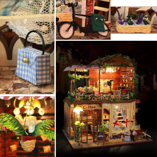  Mikolot mikolot 3D Puzzles Wooden Handmade Miniature Dollhouse DIY Kit Romantic Villa Series Dollhouses Accessories Best Valentine Gift for Women and Girls (Mermaid Tribe)