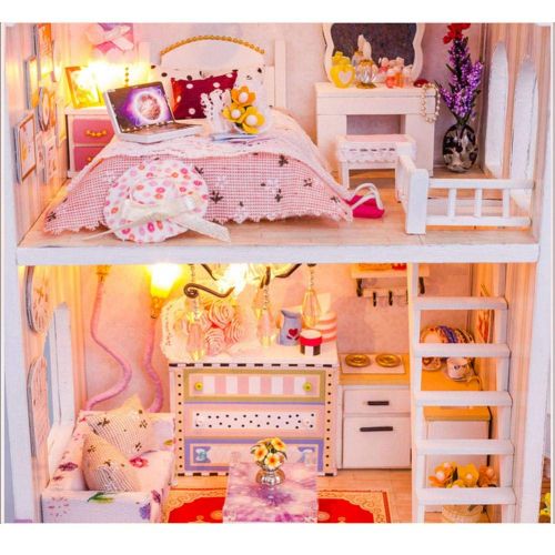  Mikolot mikolot 3D Puzzles Wooden Handmade Miniature Dollhouse DIY Kit Romantic Villa Series Dollhouses Accessories Best Valentine Gift for Women and Girls (Mermaid Tribe)