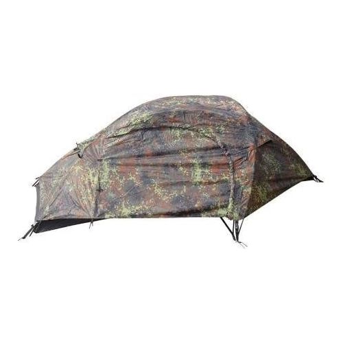  Mil-Tec Unisex_Adult Einmannzelt Recom Flecktarn One-Man Tent, camo, Size