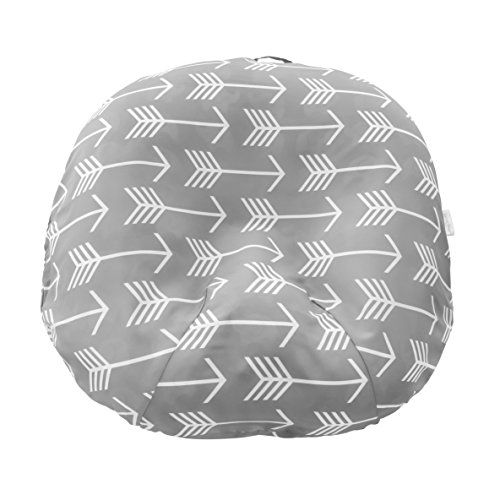  [아마존베스트]Water Resistant Removable Cover for Newborn Lounger | Unisex Gray Arrow Design | Premium Quality Soft Wipeable Fabric | Great Baby Shower Gift | Mila Millie (Gray Arrow)