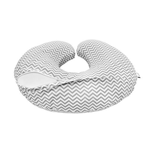  [아마존베스트]Premium Quality Nursing Pillow Cover by Mila Millie - Gray Chevron Unisex Design Slipcover - 100% Cotton Hypoallergenic - Great for Breastfeeding Mothers - Perfect Baby Shower Gift