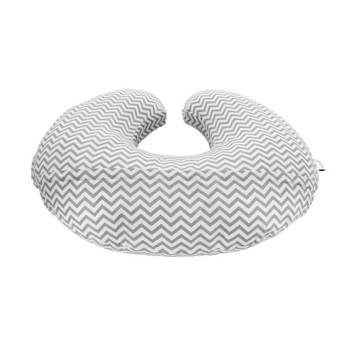  [아마존베스트]Premium Quality Nursing Pillow Cover by Mila Millie - Gray Chevron Unisex Design Slipcover - 100% Cotton Hypoallergenic - Great for Breastfeeding Mothers - Perfect Baby Shower Gift