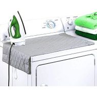 [아마존베스트]MoGuYun Ironing Blanket, Magnetic Mat Laundry Pad, 33x 18, Gray, Washer Dryer Heat Resistant Pad, Iron Board Alternative Cove