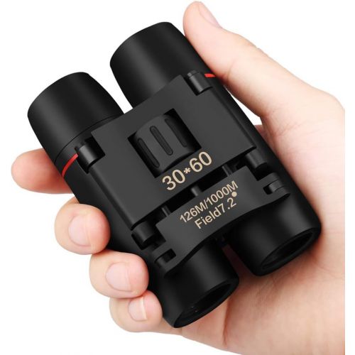  [아마존베스트]Fujunkang 30x60 Mini Small Compact Binoculars for Kids and Adults, Portable Pocket Foldable Binoculars for Waterproof Bird Watching, Mountaineering, Outdoor Hunting, Watching Perfo