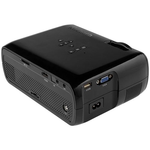  Mileagea Mini LED Projector 800×480Pixels Full HD Home Theater with USB HDMI VGA AV TV Enjoy Vedio Movie Multimedia